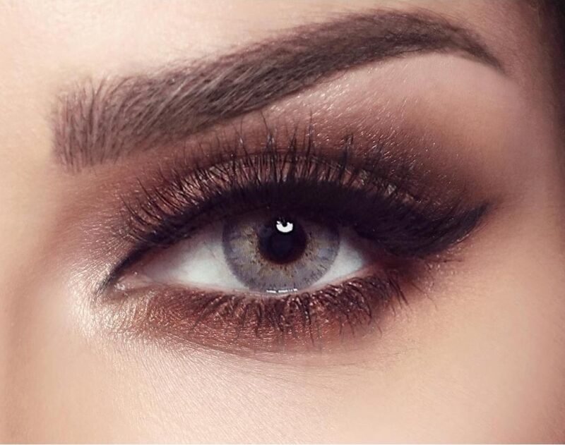 Bella Elite Gray Beige colored contact lenses