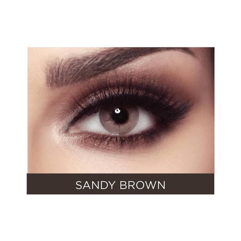 Bella Elite Sandy Brown contact lenses