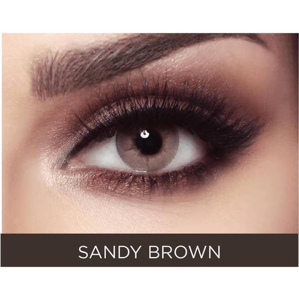 Bella Elite Sandy Brown contact lenses