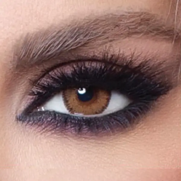 Natural brown colored contacts for enhanced eye beauty