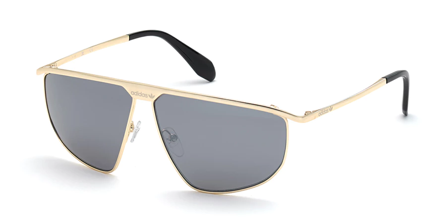 Close-up of Adidas sunglasses product display on white background