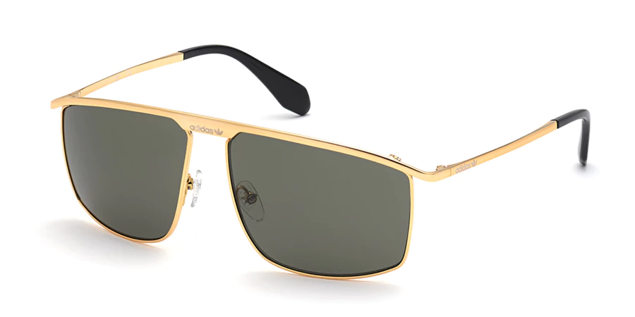 Close-up of Adidas sunglasses product display on white background