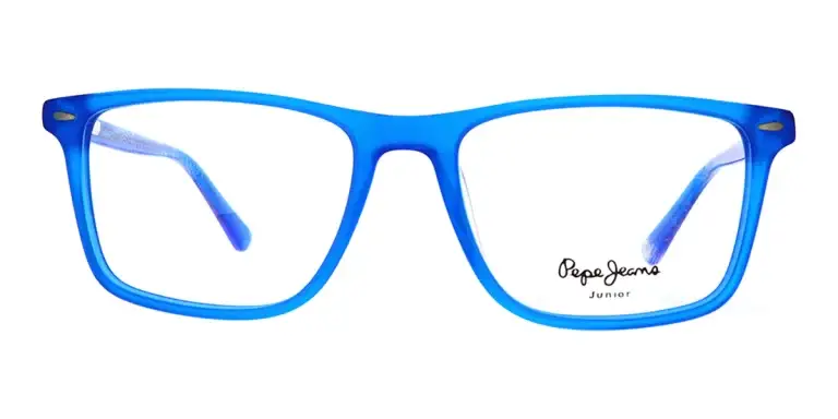 Light Blue, Rectangle, Full Rim