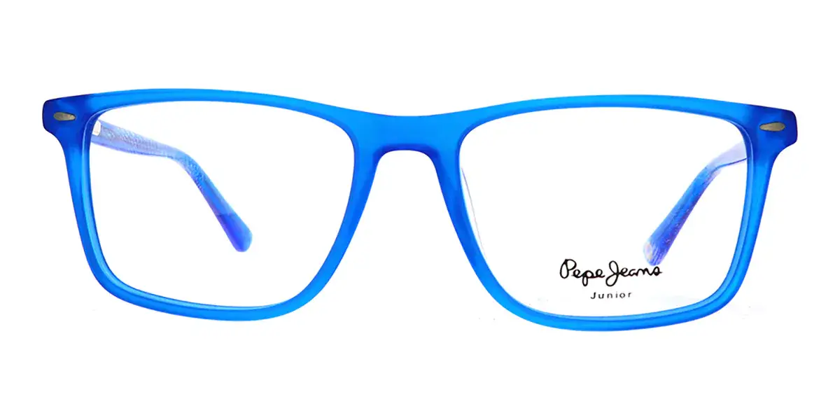 Light Blue, Rectangle, Full Rim