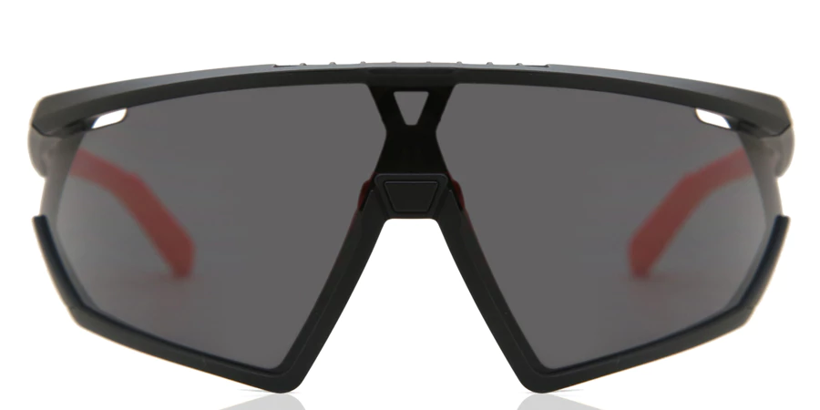 Close-up of Adidas sunglasses product display on white background